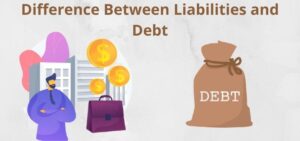 Difference between liabilities and debt
