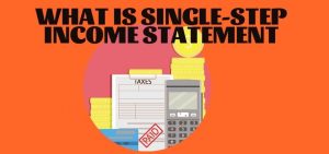 what is a single-step income statement